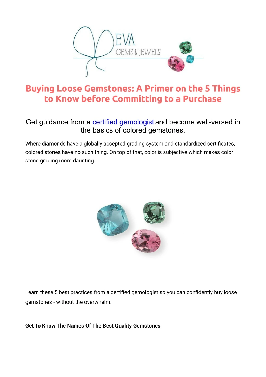 buying loose gemstones a primer on the 5 things