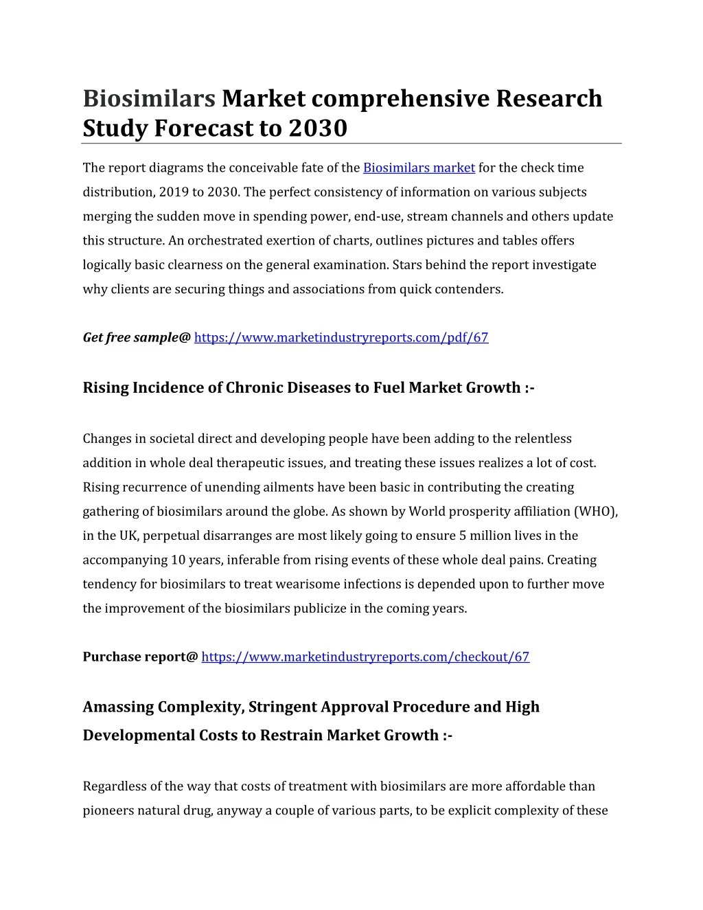 biosimilars market comprehensive research study