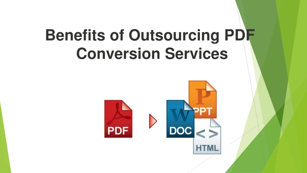 benefits of outsourcing pdf conversion services