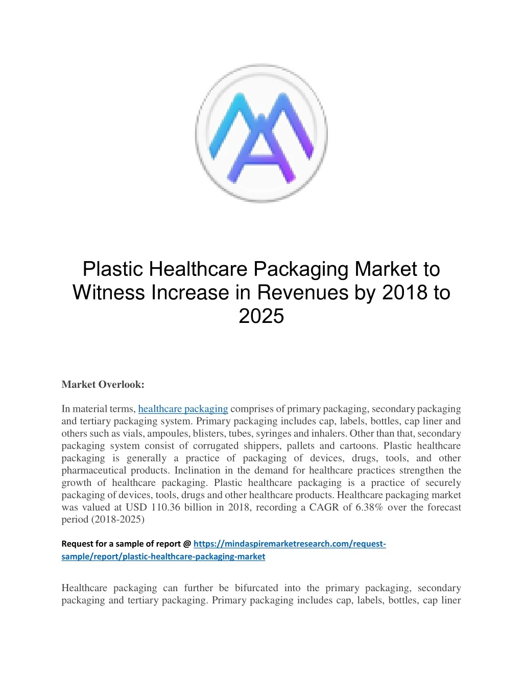 plastic healthcare packaging market to witness