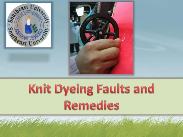 Knit dyeing faults And Remidies