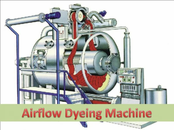 Air flow dyeing machine