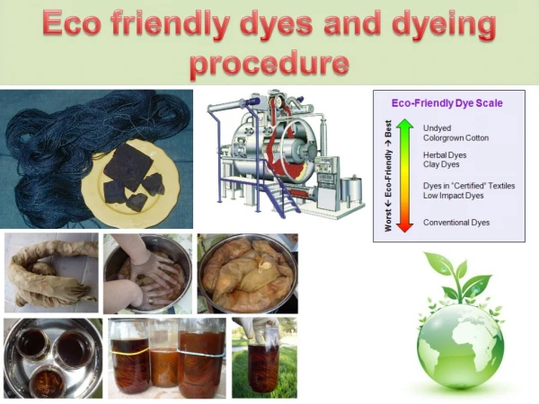Eco friendly dyes and dyeing procedure