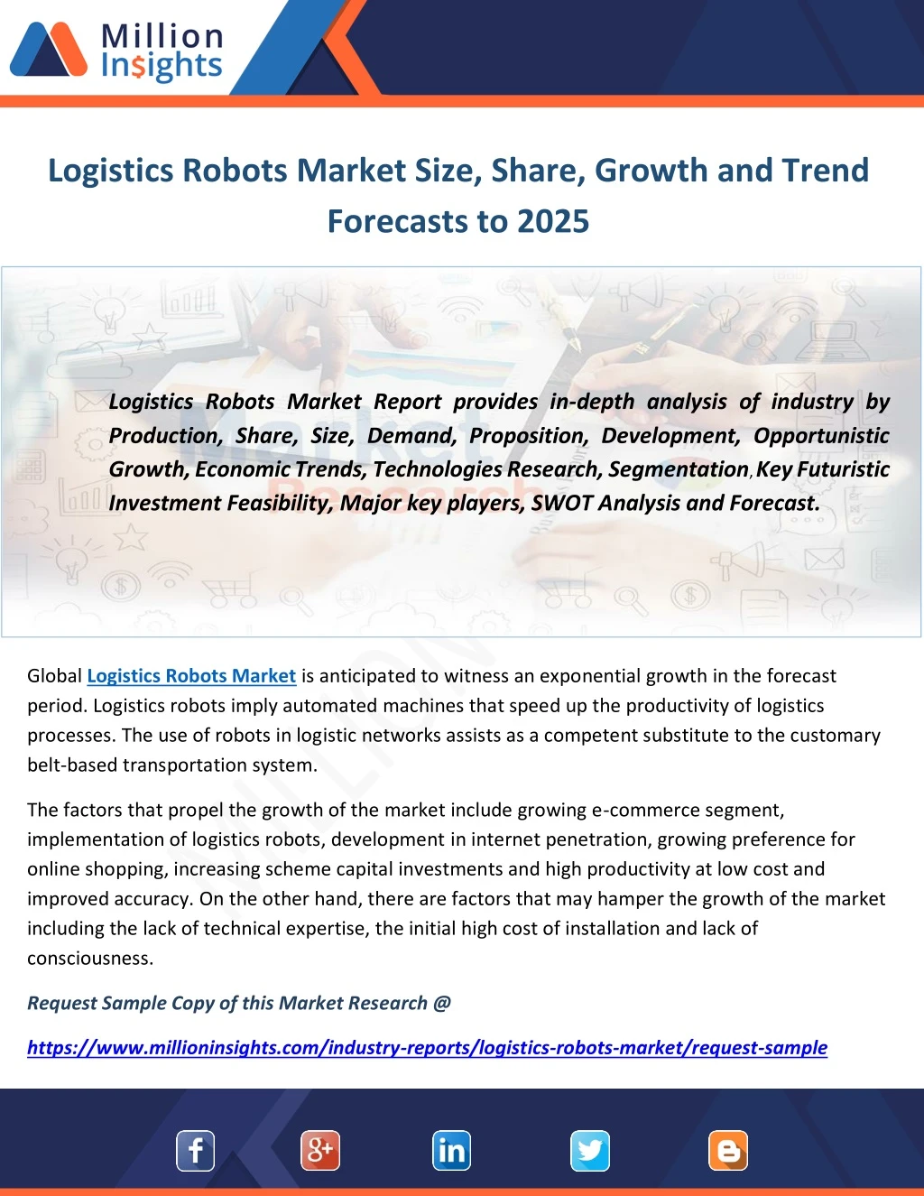 logistics robots market size share growth