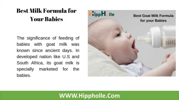 Best Baby Milk Formula