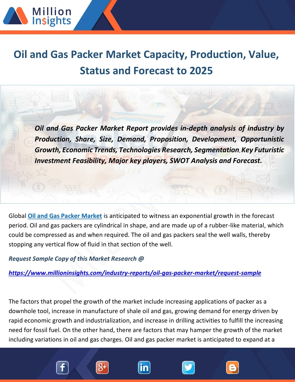 oil and gas packer market capacity production