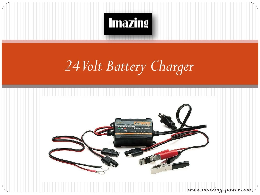 24 volt battery charger