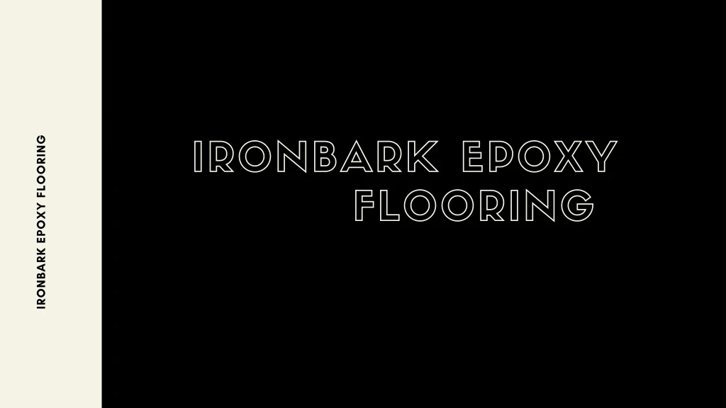 ironbark epoxy flooring
