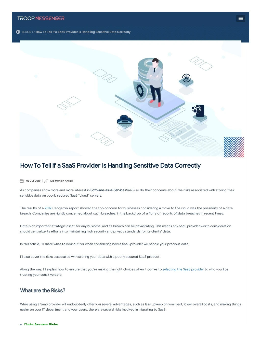 blogs how to tell if a saas provider is handling