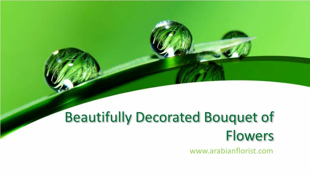 beautifully decorated bouquet of
