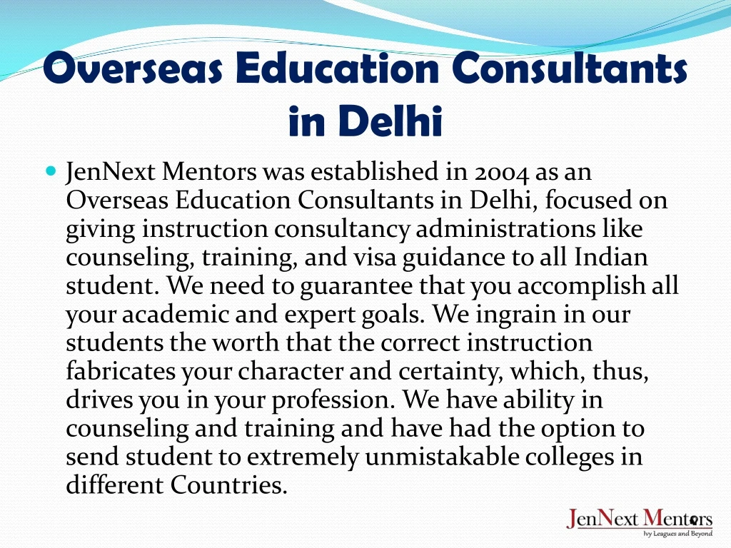 overseas education consultants in delhi