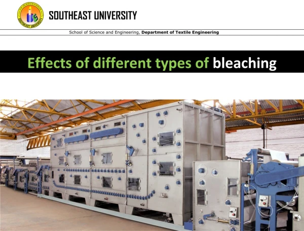 Effects of different types of bleaching