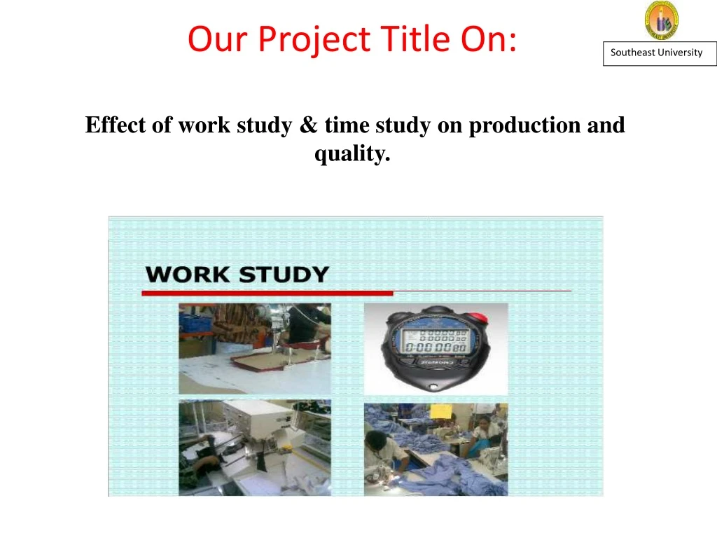 our project title on