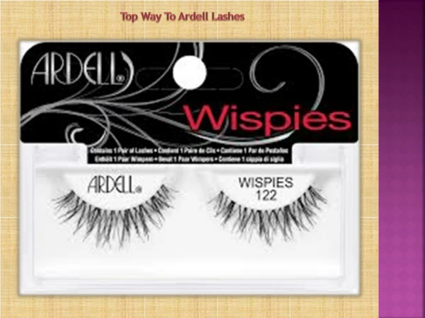 Top Way To Ardell Lashes
