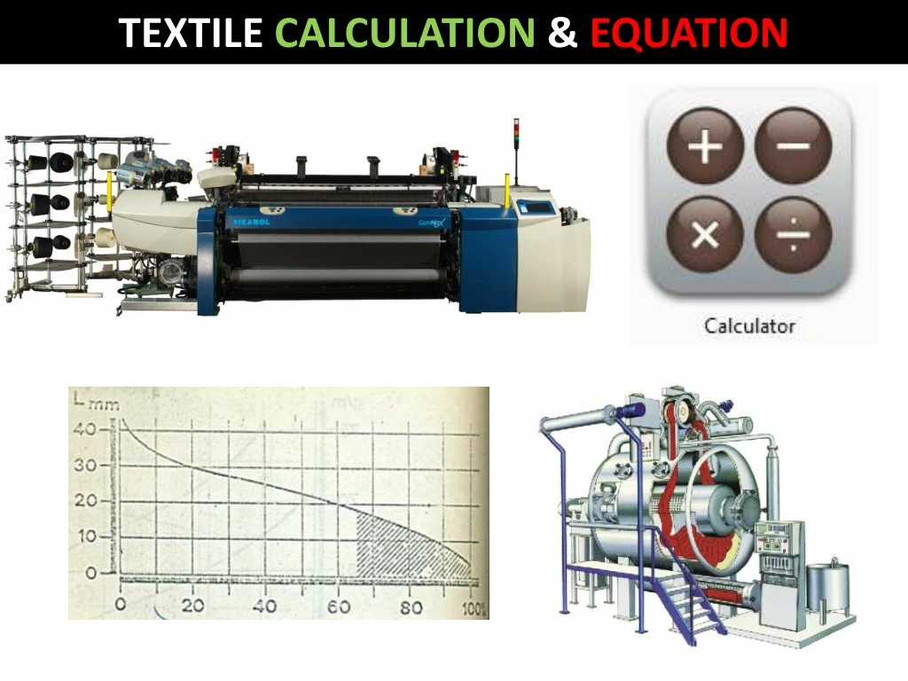 textile calculation equation