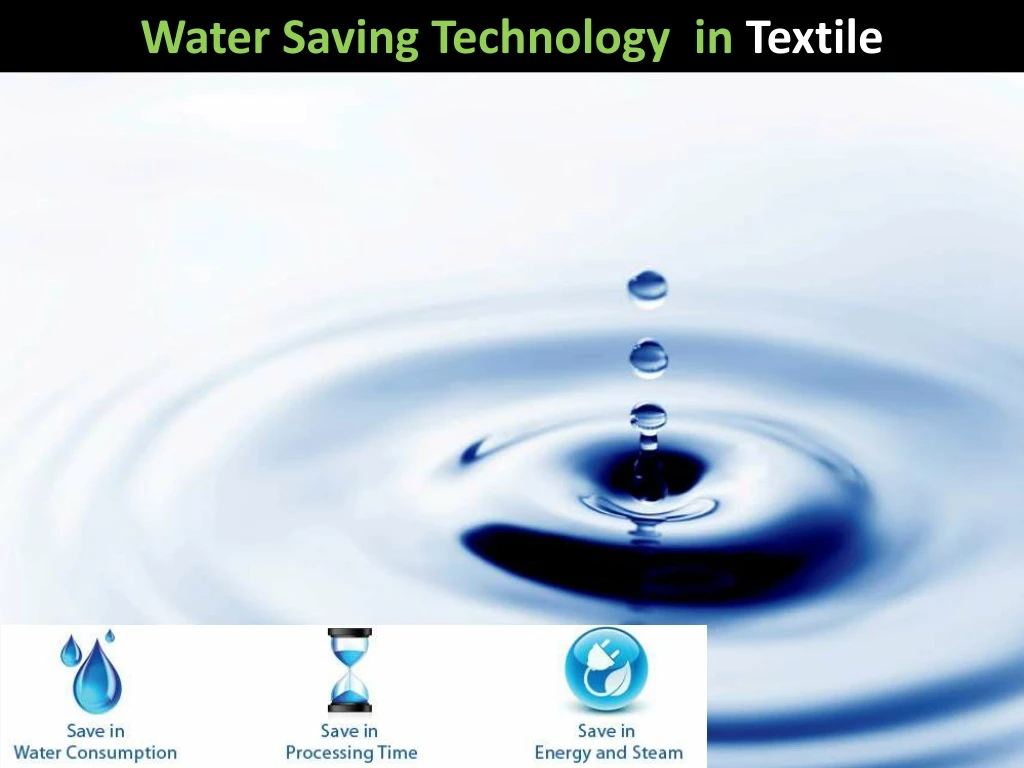 water saving technology in textile