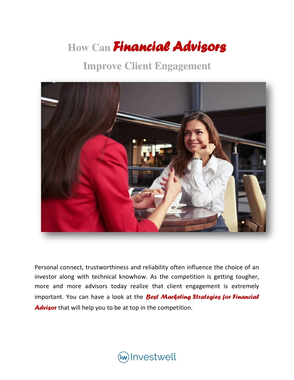 how can financial advisors financial advisors
