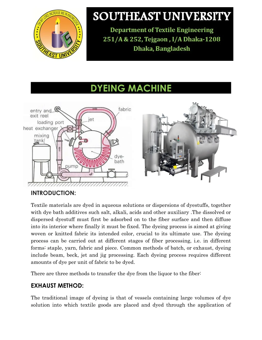 dyeing machine