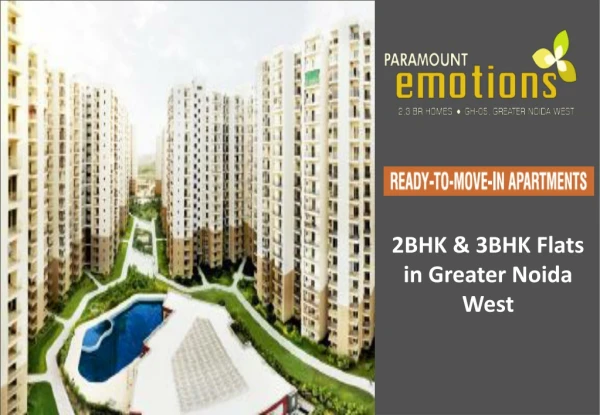 2bhk and 3bhk Flats In Greater Noida