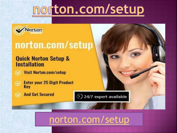 Norton Setup - Enter product Key - Activate Norton
