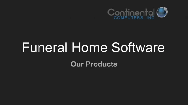 Funeral Home Software - Funeral Software Tools