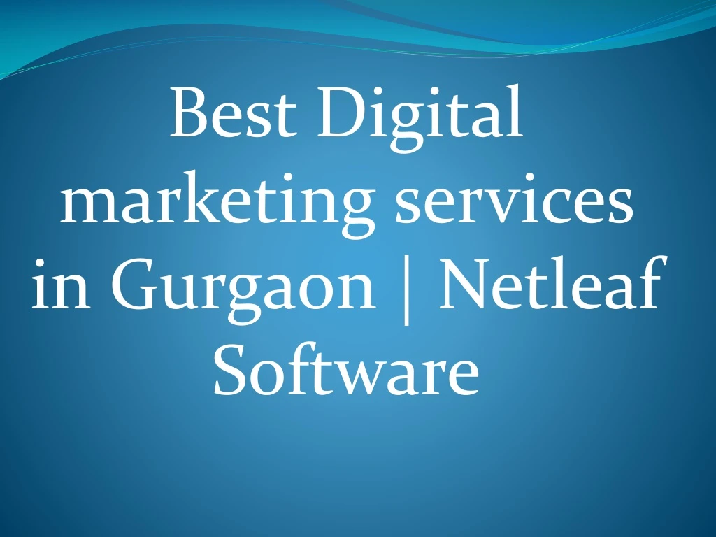 best digital marketing services in gurgaon
