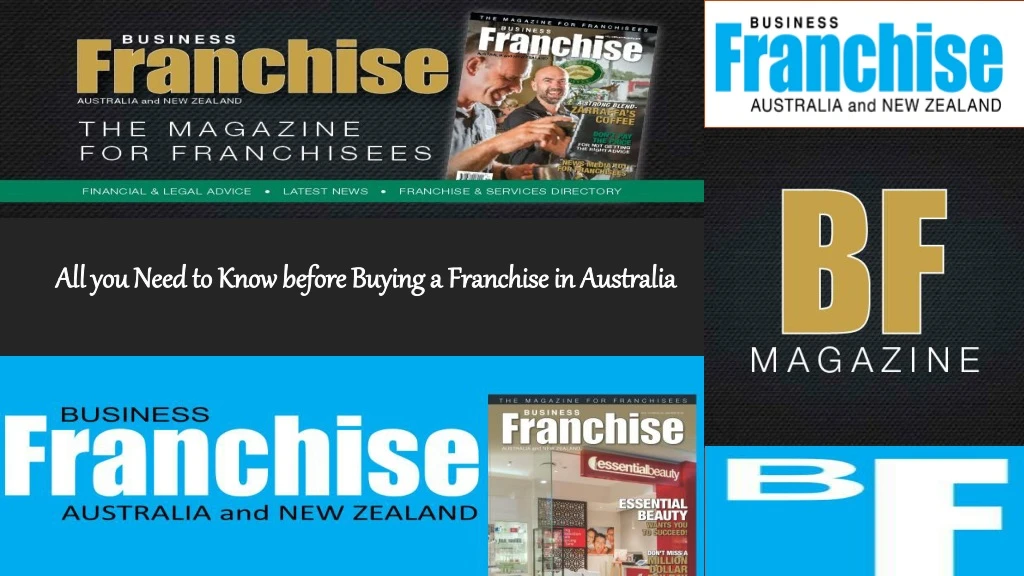 all you need to know before buying a franchise in australia