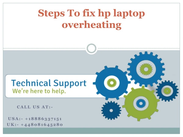 Steps To fix hp laptop overheating