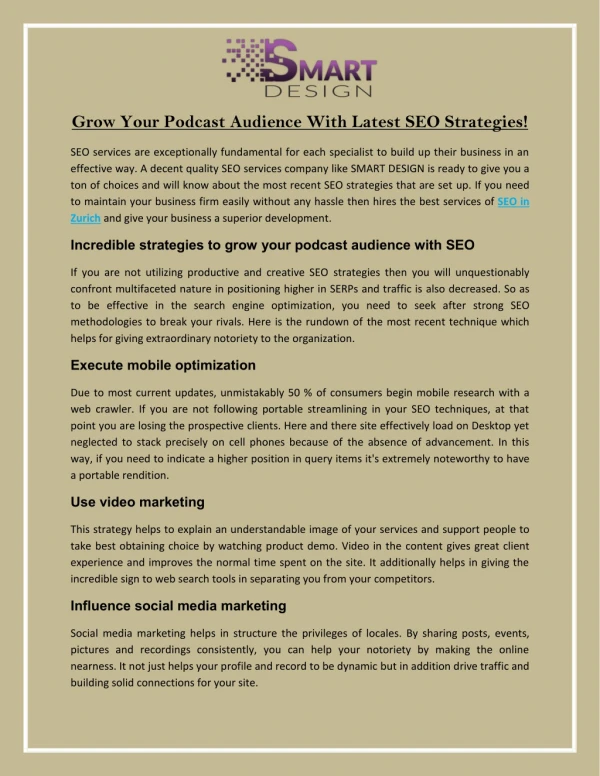 Grow Your Podcast Audience With Latest SEO Strategies!