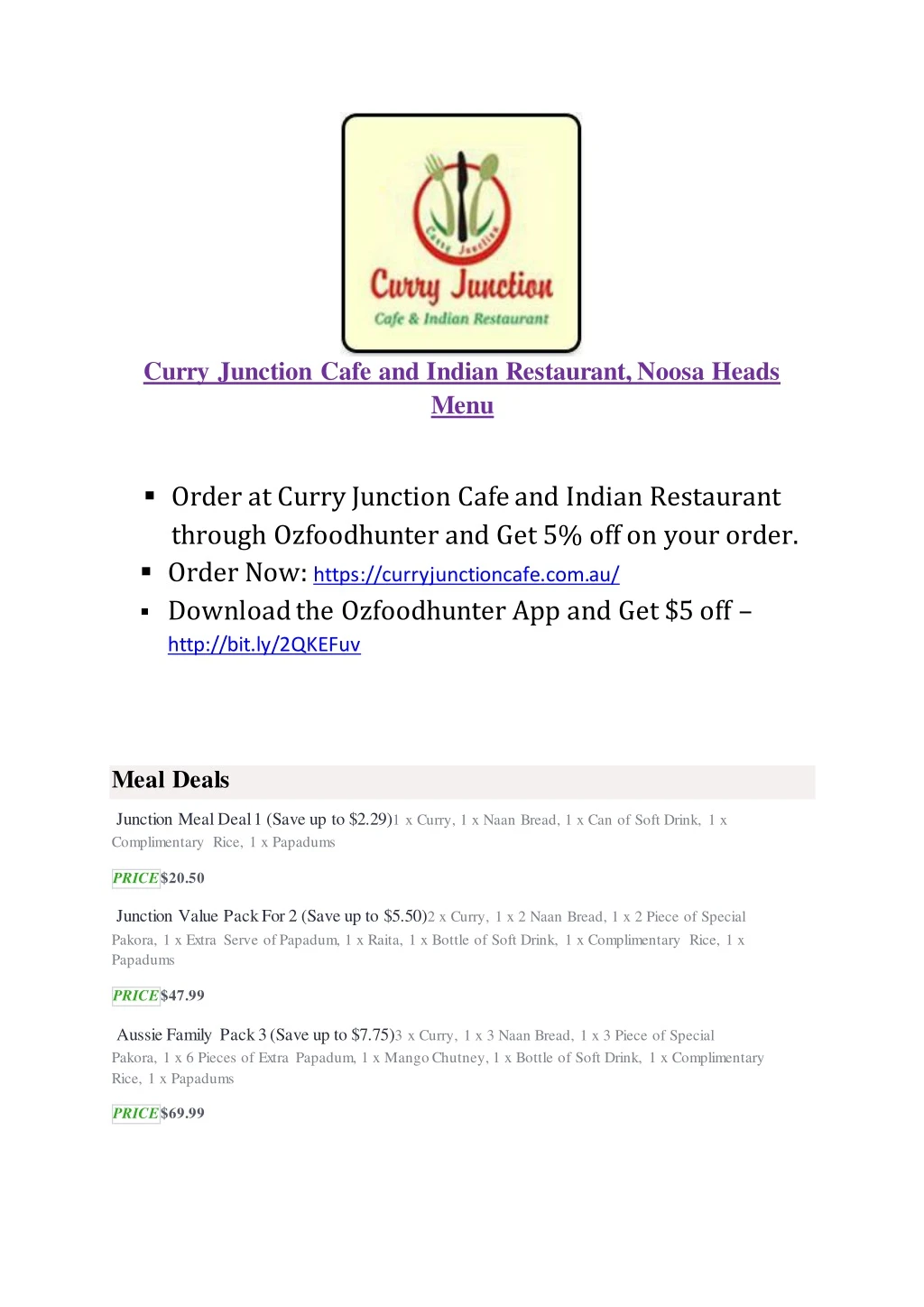 curry junction cafe and indian restaurant noosa