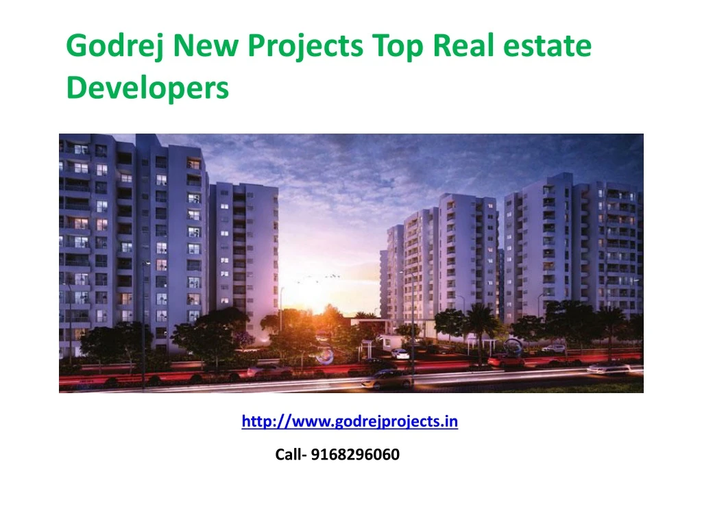 godrej new projects top real estate developers