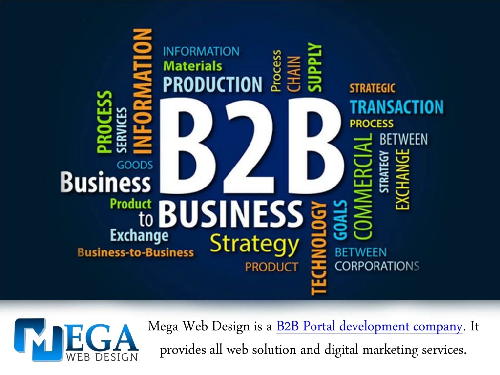 mega web design is a b2b portal development