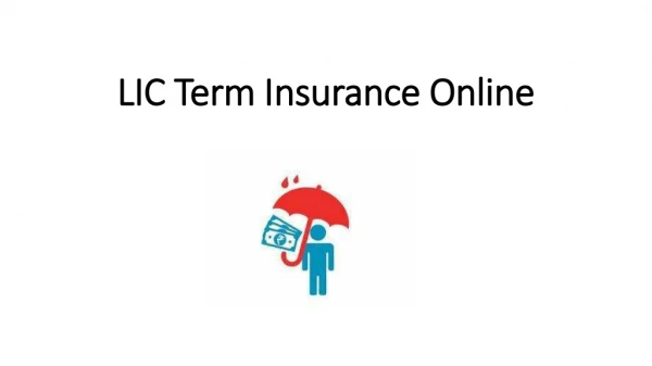 LIC Term Insurance Online