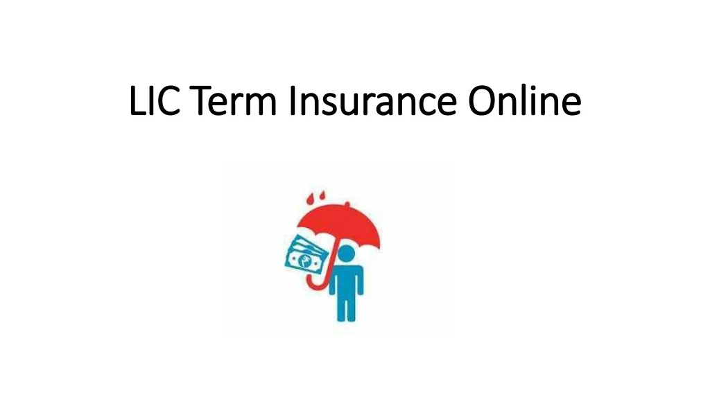 lic term insurance online