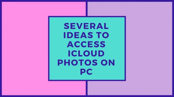 Access iCloud Photos On PC