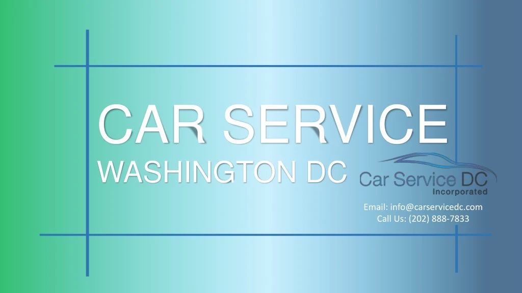 car service washington dc