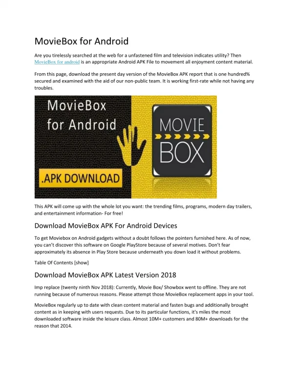 MovieBox for Android