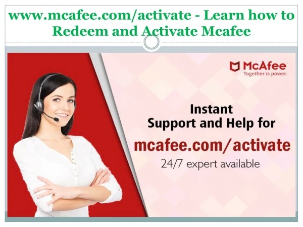 www.mcafee.com/activate - Learn how to Redeem and Activate Mcafee