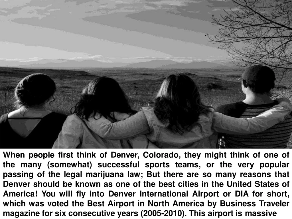 when people first think of denver colorado they