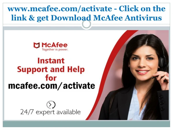 www.mcafee.com/activate - Click on the link & get Download McAfee Antivirus