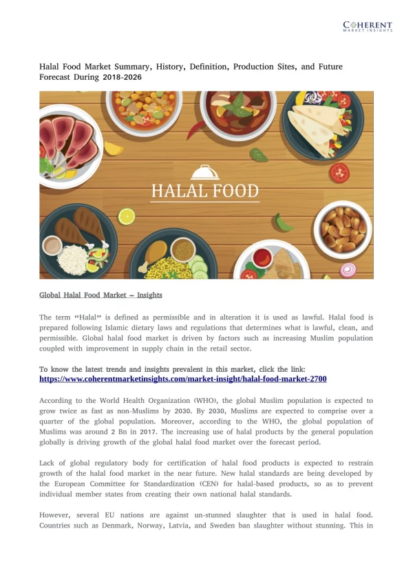 Halal food market
