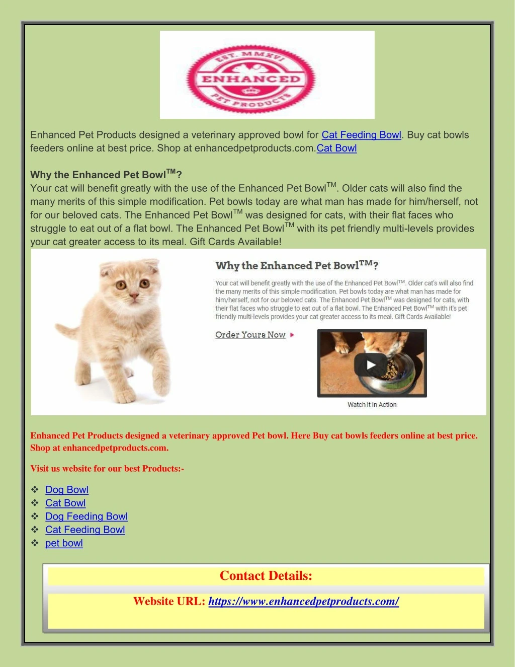 enhanced pet products designed a veterinary