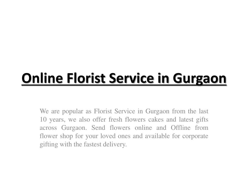 online florist service in gurgaon