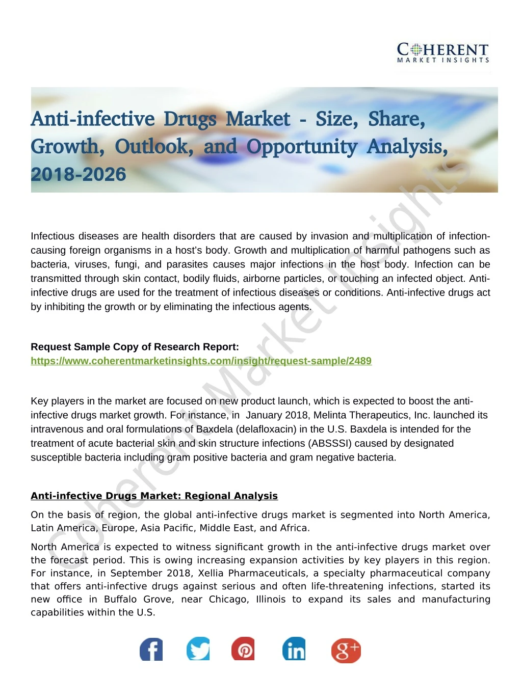 anti infective drugs market size share anti