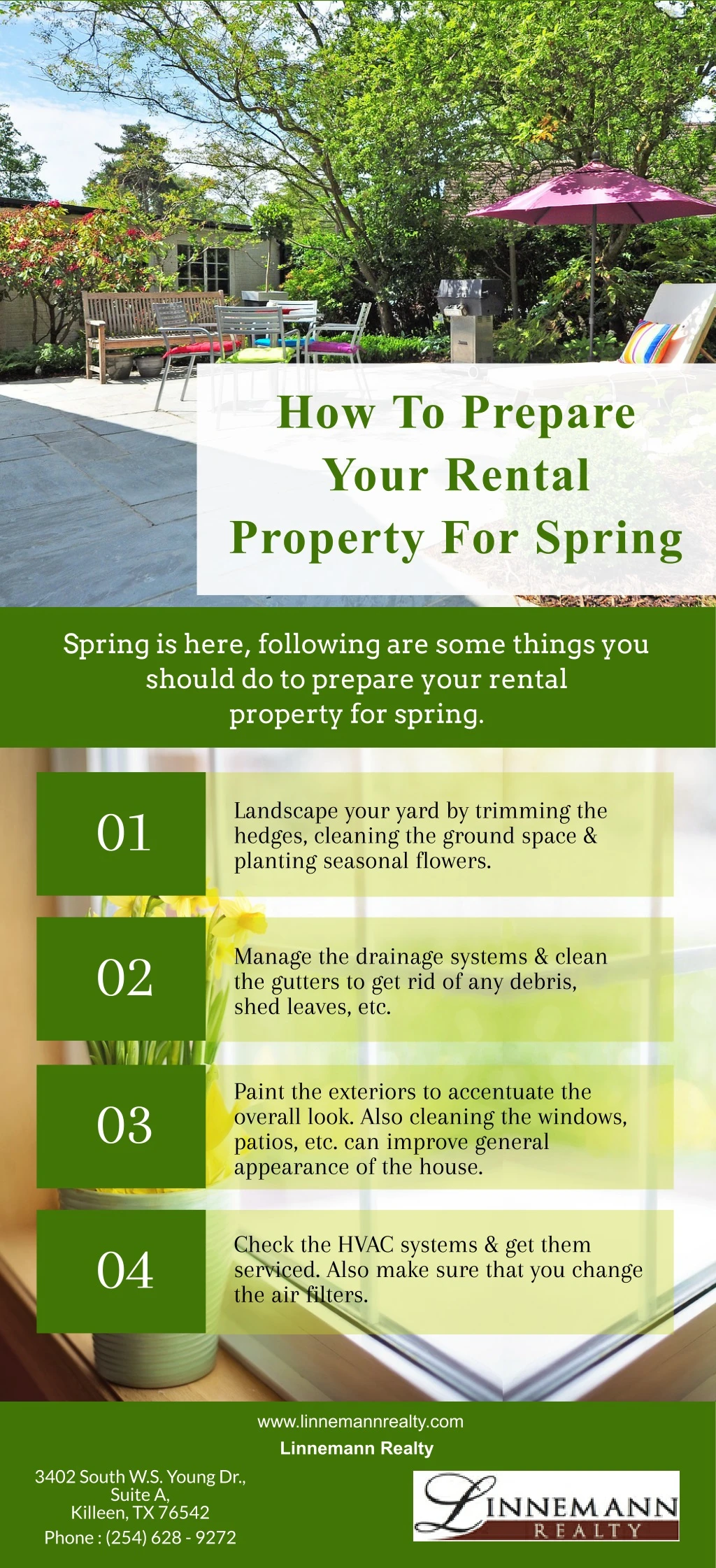 how to prepare your rental property for spring