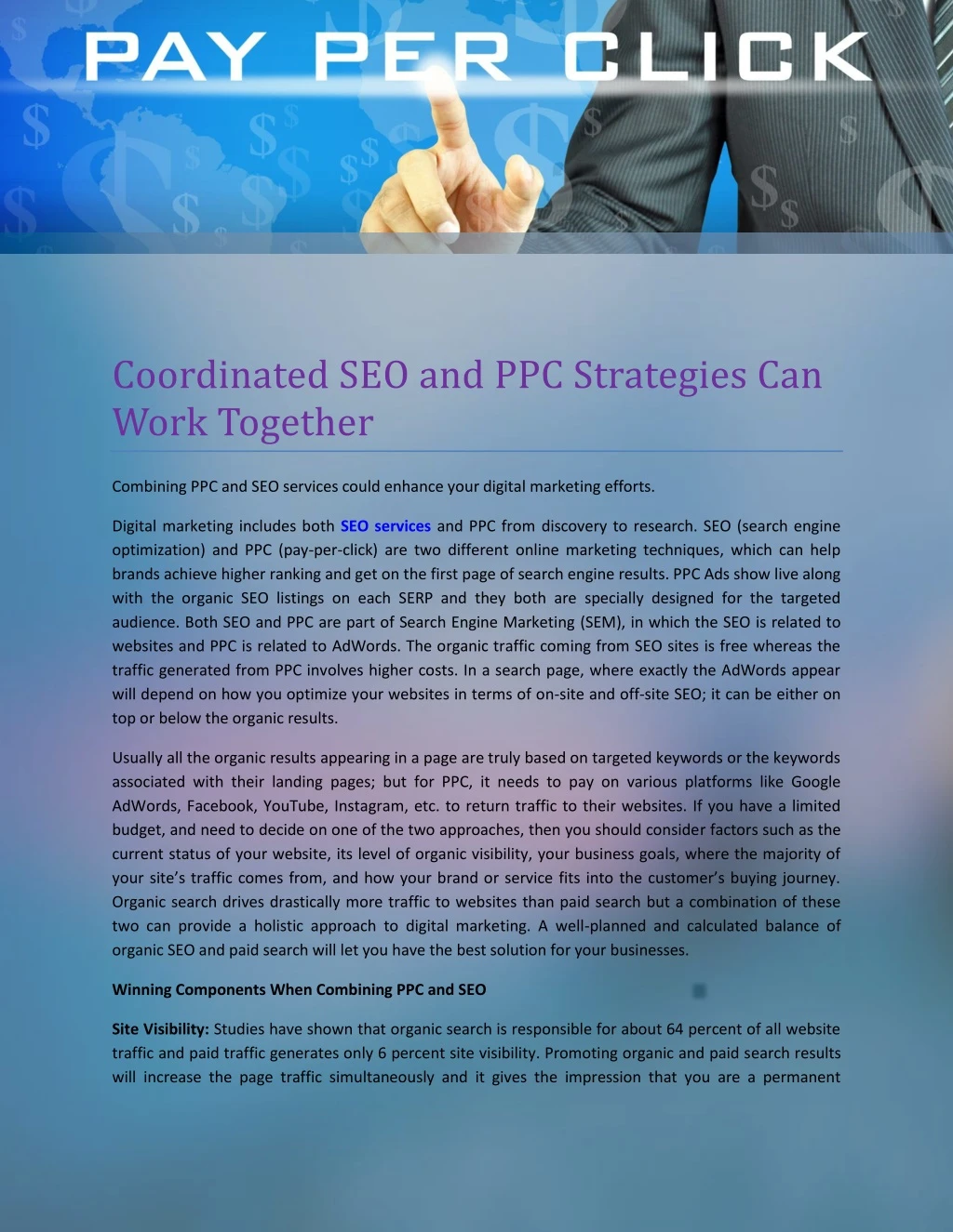 coordinated seo and ppc strategies can work