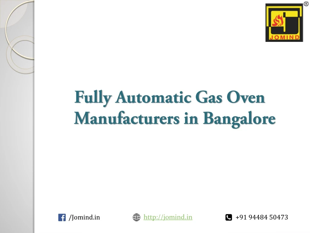 fully automatic gas oven manufacturers