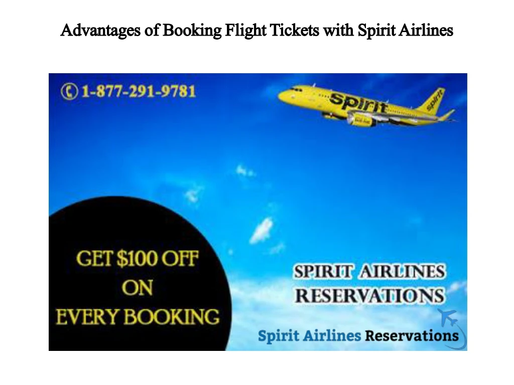 advantages of booking flight tickets with spirit airlines