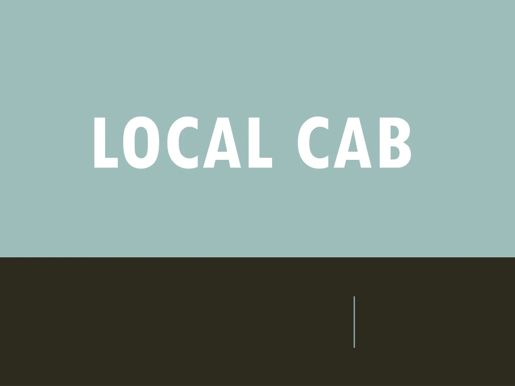 local cab