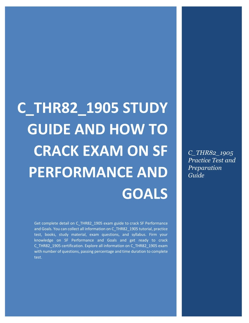 c thr82 1905 study guide and how to crack exam